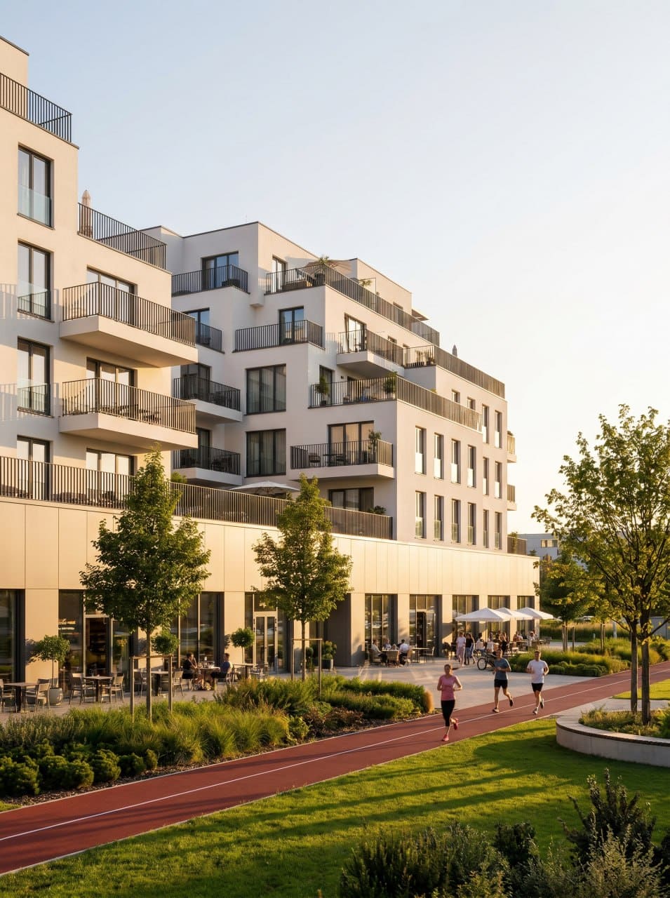City cottage — квартал із терасами та комерцією на першому поверсі