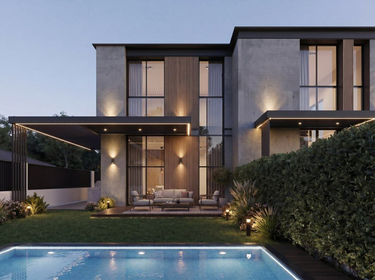 Twinhouse фасад — Wood